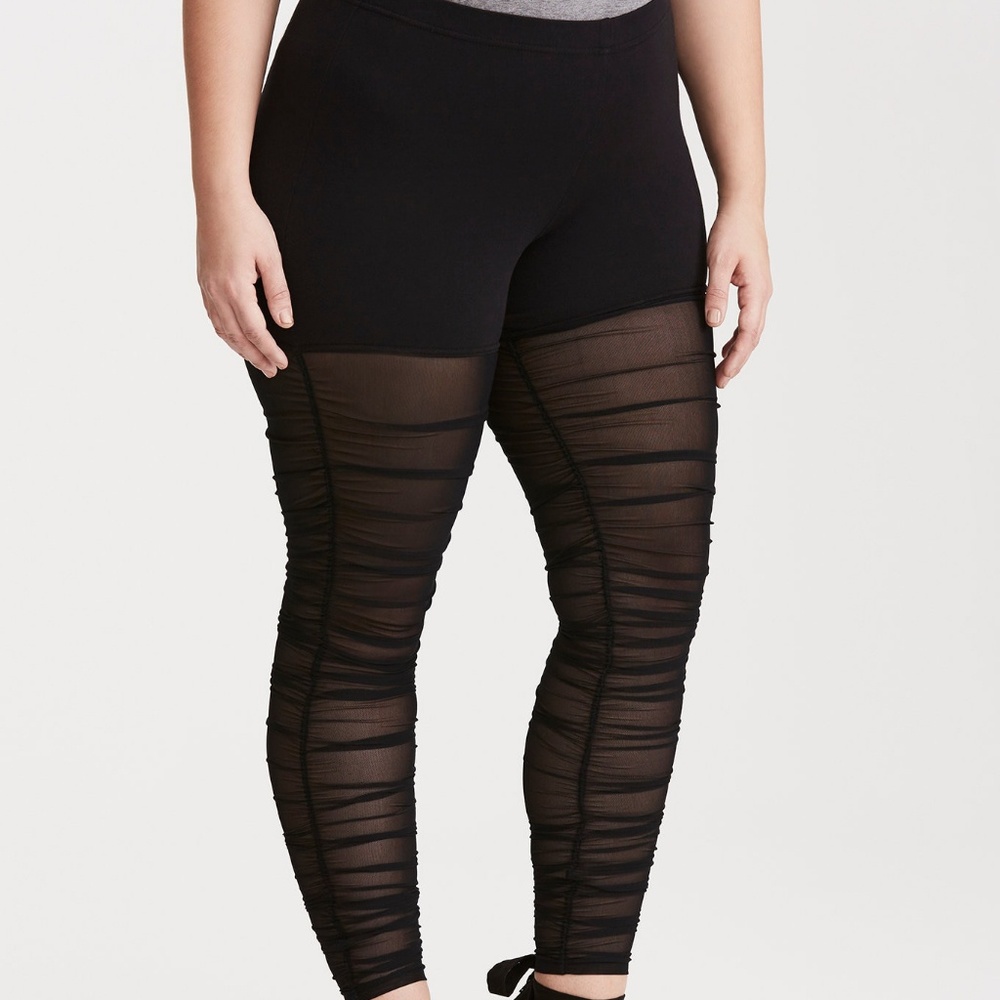 Torrid Sheer Panel Leggings